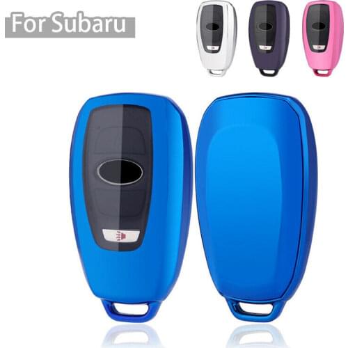 Soft TPU Car Remote Key Cover Fob Case For Subaru Impreza Crosstrek Legacy Outback BRZ Forester STI WRX