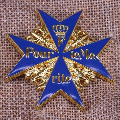 Germany gold blue max medal Highest Order of Prussia Merit Deutschland replica badge crown eagle brooch