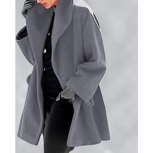 Coats and Jackets Women Shawl Collar Fleece Elegant Blend Coat Long Coat Outerwear abrigos mujer invierno 2020 пальто женское