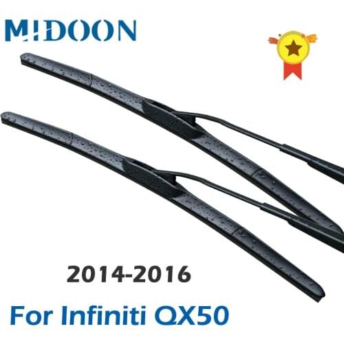 MIDOON Front Wiper Blades for Infiniti QX50 Fit Hook Arms 2014 2015 2016