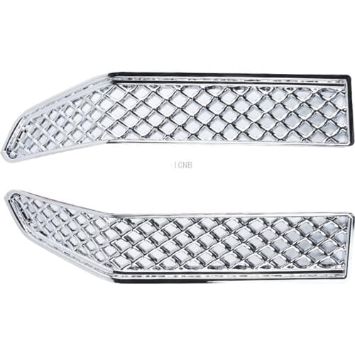 Front Bumper Under Grille Trim Hood for Toyota Land Cruiser Prado 150 FJ150 2018 Bright Silver Fly Net Accessories