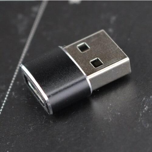 Aluminum alloy Type C To USB Adapter Converter Connector for Phone Tablet with Lanyard Phone Accessories For Xiaomi