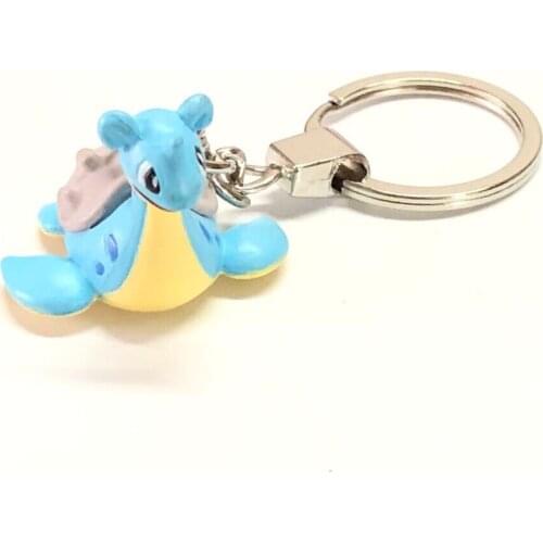 Pokemon Water Type and Ice Type Lapras Cute Action Figure Key Chains