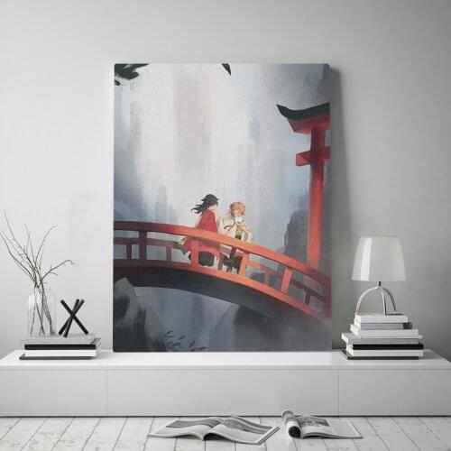 Giyu Sabito Kimetsu no Yaiba anime Canvas poster Painting wall Art decor Living room Bedroom Study Home Decoration Prints
