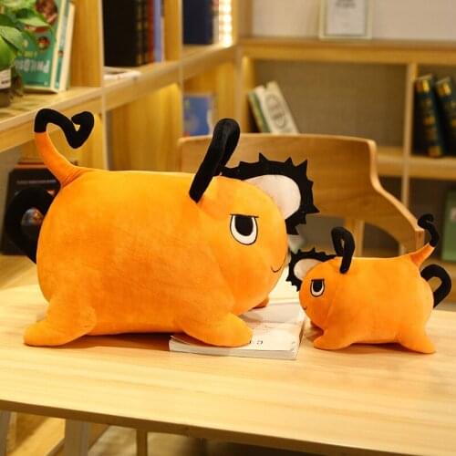 Lifelike Chainsaw Man Pochita Plush Toys for Boys Japanese Amine Stuffed Dolls Soft Cartoon Pillow Doll Boy Children Gift