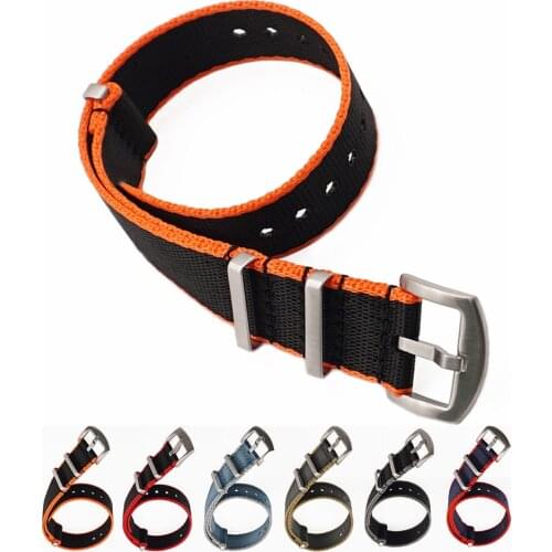 Watch Strap 20mm 22mm Premium Quality Nylon Nato Watch Band For James Bond 007 Military Watch Strap Accessories Replace Seatbelt