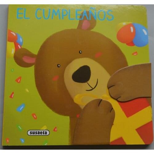 Parent Child Kids Spanish Story Book Carhildhood Education Enlightenment Cute Pictures Learning Reading Cardboard Book Age 2 up
