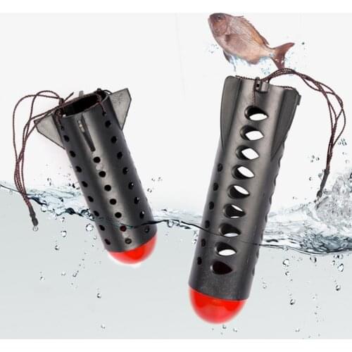 High Buoyancy Fishing Lure Feeder Float Thrower Attractive PE Large Volume Rocket Bait Cage Container for Fishing Lover