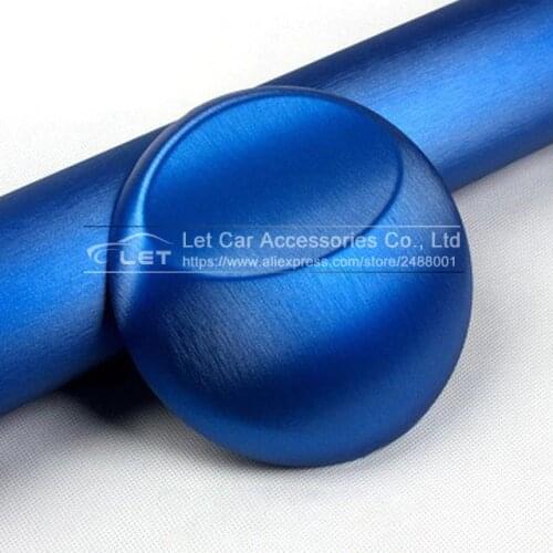 Car styling chrome blue Brushed Metallic Vinyl Film car Sticker decal Bubble Free Brushed Metallic Car Wrapping foil
