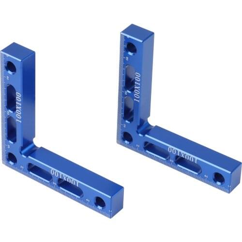 90 Degree Precision Positioning L Squares Block 100X100mm Aluminum Alloy Right Angle Ruler Clamping Height Gauge