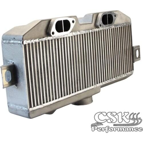 Top Mount Uprated Intercooler fits For Subaru Impreza WRX/STI GD Turbo Charger 02-07 silver/black