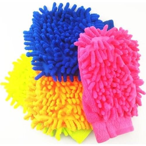 1pc Microfiber Car Wash Gloves Cleaning Car Care Washing Tool for Jaguar Volvo Land Rover Porsche Jeep Dodge Chery Tiggo EMGRAND