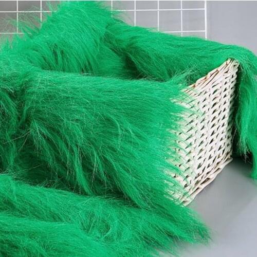160*50cm Solid Shaggy Faux Fur Fabric 12CM Long Pile Fur Costumes Crafts Photography Props Backdrops Cosplay