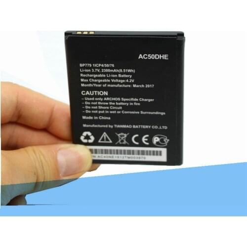 1x 2300mAh AC50DHE Mobile phone Replacement battery for ARCHOS AC50DHE 50d Helium 4G batteries