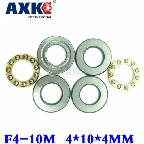 2021 Sale Real Rodamientos Thrust Bearing Free Shipping 10 Pcs F4-10m 4x10x4mm Plane Thrust Ball Bearing Axial Shaft 4*10*4mm