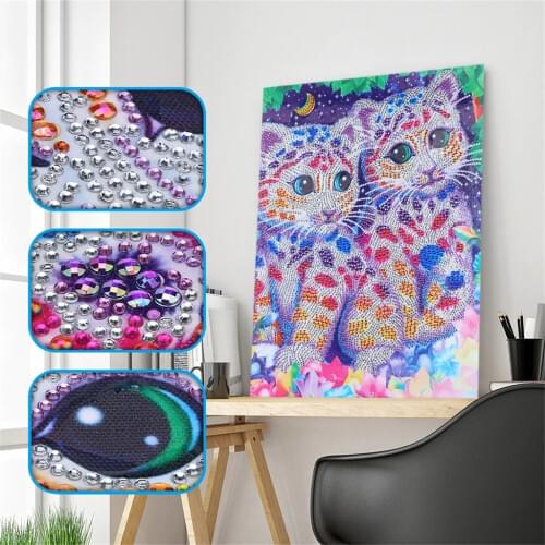5D Special Shaped Diamond Painting Animal Cat Butterfly DIY Rhinestone Drilled Diamond Embroidery Cross Stitch Kits Home Decor