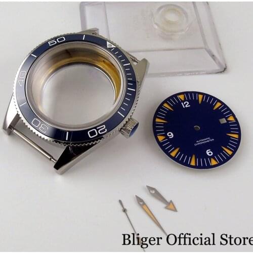 New Mechanical Watch Case Sterile Dial Luminous Needles for ETA 2836 MIYOTA 8215 8205 821A ST1612
