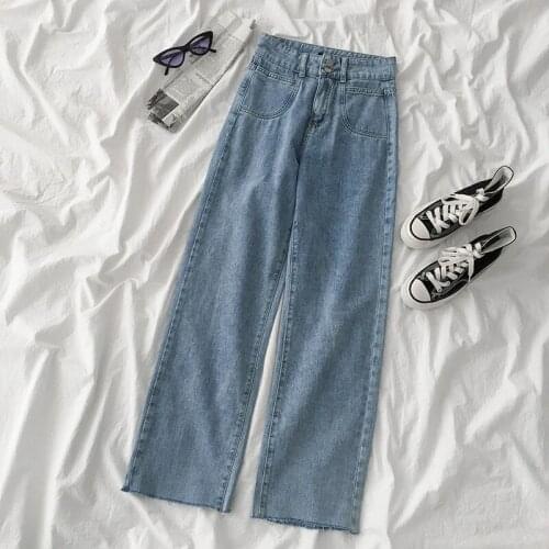 Denim Pants Spring Streetwear Fashion Vintage Korean Autumn 2021 Women Stretch Elastic Denim Trousers High Waist Pencil Jeans