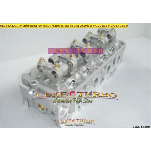 910 512 4ZE1 Cylinder Head 8-97129-613 8-97111-155-0 For Isuzu Trooper II Pick-up Bighorn MU 2.6L 2559cc 897129613 8971111550