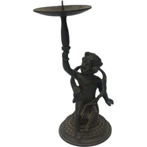 Little angel and copper Candlestick Candlestick style creative Home Furnishing ornaments