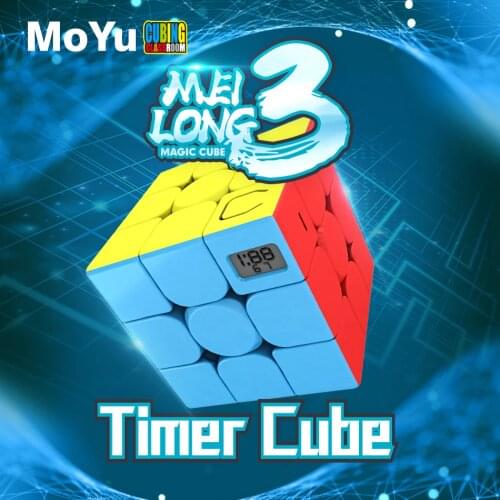 MoYu meilong 3 Timer Cubes Magic stickerless puzzle cubes 3x3x3 Classroom professional speed cubo magico educational toys