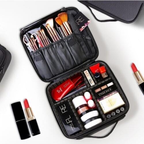 Travel Necessary Waterproof Cosmetic Bag Women Professional Cosmetic Case Beauty Brush Makeup Bag