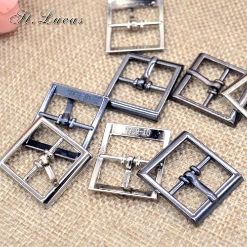 New arrived 20pcs/lot 18mm black silver small Square alloy metal shoes bags Belt Buckles DIY Accessory Sewing scrapbooking