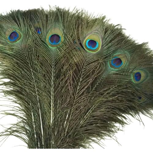 100pcs/lot 40-45cm peacock feather for party performance wedding headwer HatHair accessories