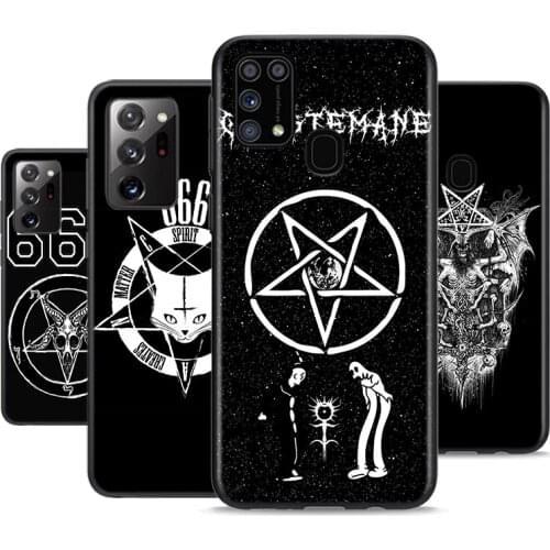 Pentagram 666 Demonic For Samsung Galaxy M31 M10 M10S M20 M21 M30 M40 M60S Note 20 10 9 8 S6 Plus Ultra Lite Phone Case