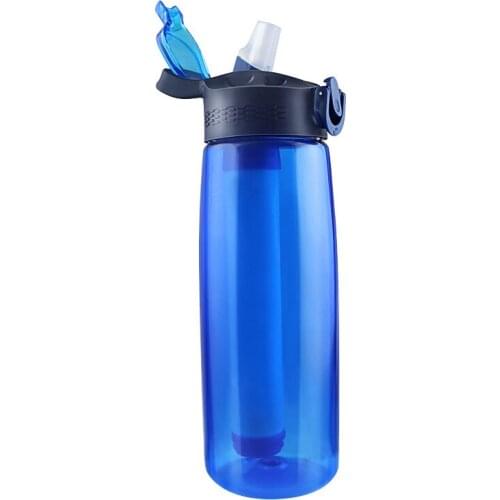 YILAIGO Portable 650mlFilter Water bottle, Emergency Purifier, Level 4 Integrated Straw, Travel, Camping, Hiking, Outdoor Surviv