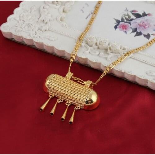 Ethiopian Cross Coin Pendant For Unisex Gold Color Fashion Jewelry African Charm Pendant