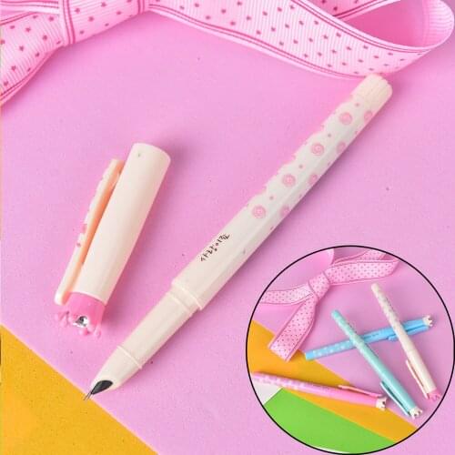 Cute Fountain Pen Fine Nib Color Send By Random Office School Stationery Supplies For Students And Kids 1pcs