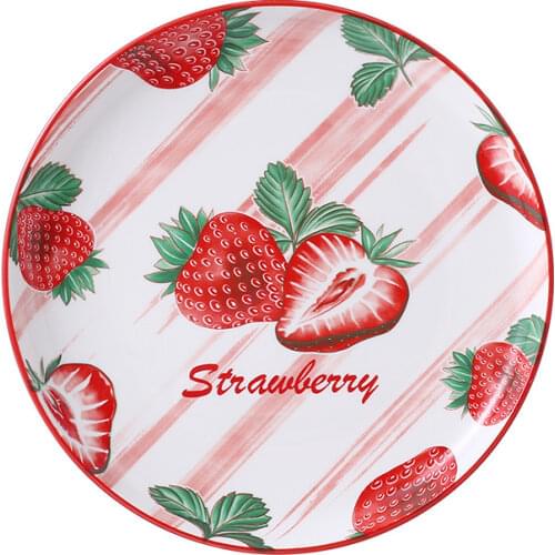 Nordic style tableware net red household ceramic plate dish steak plate creative Western plate plate fish plate