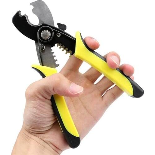 7 inch Electrical Cable Stripper Wire Stripper Cable Cutter Multi Tool Wire Cutting Scissor Stripping Pliers Hand Tools
