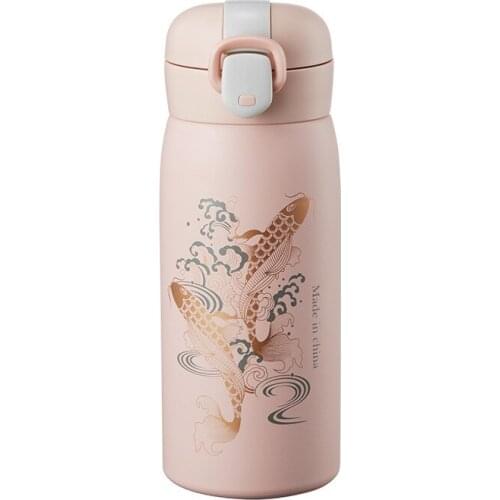 Factory wholesale vacuum flask, new style Chinese style creative bouncing lid cup, gift wholesale country-style vacuum flask