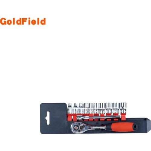 Top quality toolking 12pcs 1/4" 6Pt SOCKET SET MM CR-V