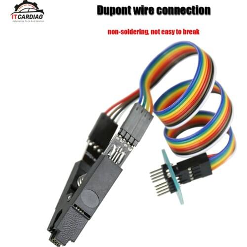 High Quality SOIC8 SOP8 Test Clip For EEPROM 93CXX/25CXX/24CXX in-circuit programming on USB Programmer TL866CS TL866A EZP2010