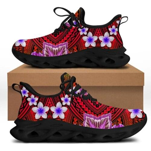 FORUDESIGNS Polynesian Tribe Patterns Women Flats Shoe Casual Sneakers Comfort Soft Female Walks Shoes Zapatos De Mujer Zapatos