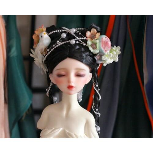 1/4 1/3 Scale BJD SD Doll Wig Accessories Ancient Costume Long Hair Vintage Fairy Wigs for BJD/SD MSD Strong Uncle Doll C1221