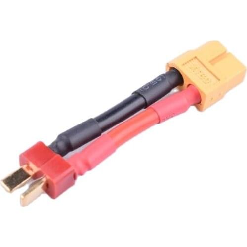 XT60 Female to Deans T-Plug Male Connector Lead Adaptor Wire Cable 40mm RC LiPo 2 Pack