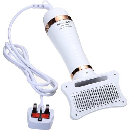 110-230v General 2-In-1 Portable Pet Hair Dryer Comb Brush Pet Grooming Cat Dog Hair Comb Dryer Low Noise Pet Hair Fur Blower
