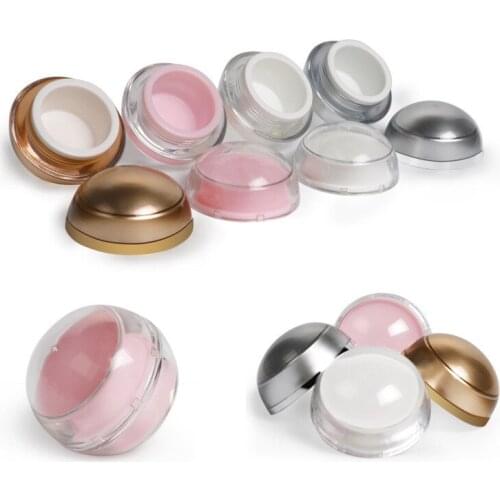 20PCS Cosmetics Jar Box Makeup Cream Nail Art Cosmetic Bead Storage Pot Container Round Bottle Portable Plastic Case