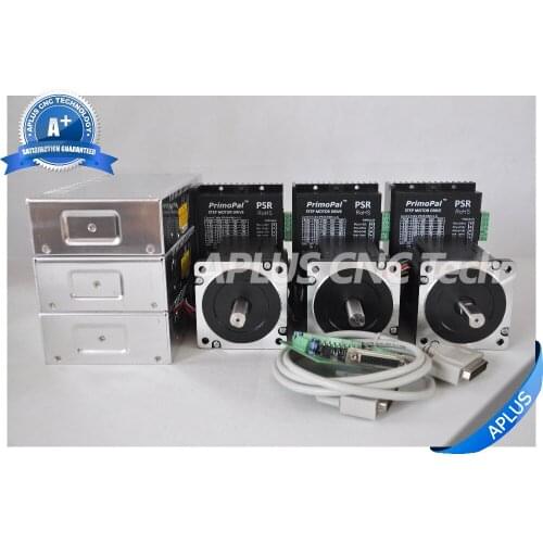 3-Axis NEMA 34 Stepper Motor 1160oz-in & Driver PSR8078 & 48V Power Supply Kit