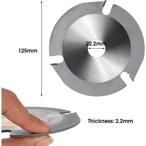 3 Tooth 125mm Heavy Duty Grinder Chain Disc Wood Carving Disc Woodworking Chain Plate For Angle Grinder