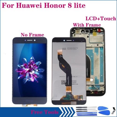 5.2" high quality LCD For Huawei Honor 8 Lite PRA-TL10 PRA LX1 LX3 LCD Display Touch Screen Digitizer Assembly Repair parts