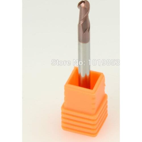 5pcs SLONS S300 R1.5X4X50L HRC55 tungsten solid carbide BALL NOSE end mill milling cutter for steel or copper