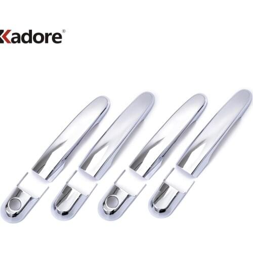 For Hyundai Tucson 2004 2008 2006 2007 2008 2009 ABS Chrome Side Door Handle Cove Trim Stickers Car Styling Accessories 8pcs