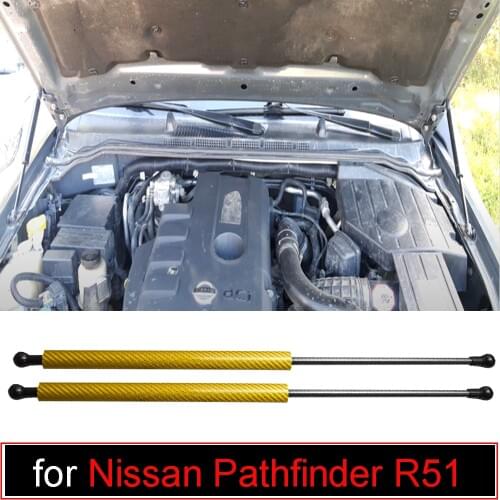 Dampers for 2004-2012 Nissan Pathfinder R51 SUV Modify Front Hood Bonnet Gas Struts Lift Support Springs Shock Absorber Rod Arms