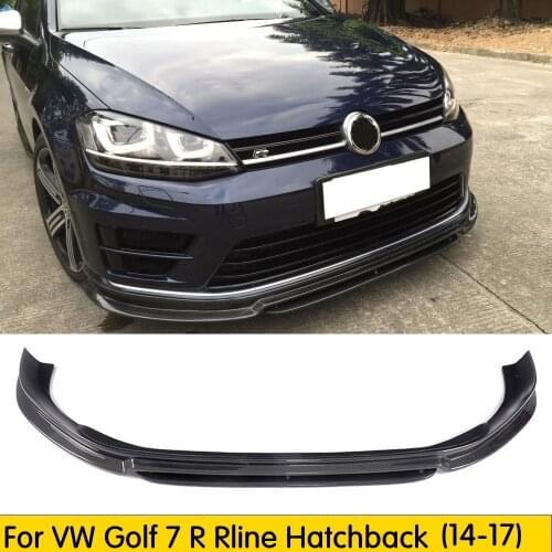Carbon Fiber / FRP Kit Fit For VW GOLF 7 VII MK7 MK VII R Rline Hatchback Pre-Facelift Front Lip Spoiler Splitter 14-16