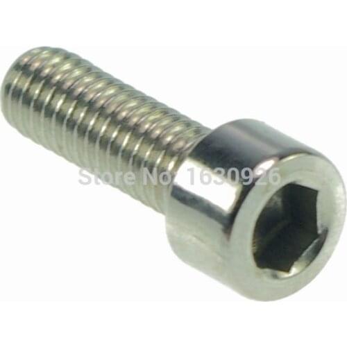 Free shipping 3 pieces Metric Thread M20*70mm Stainless Steel Hex Socket Bolt Screws